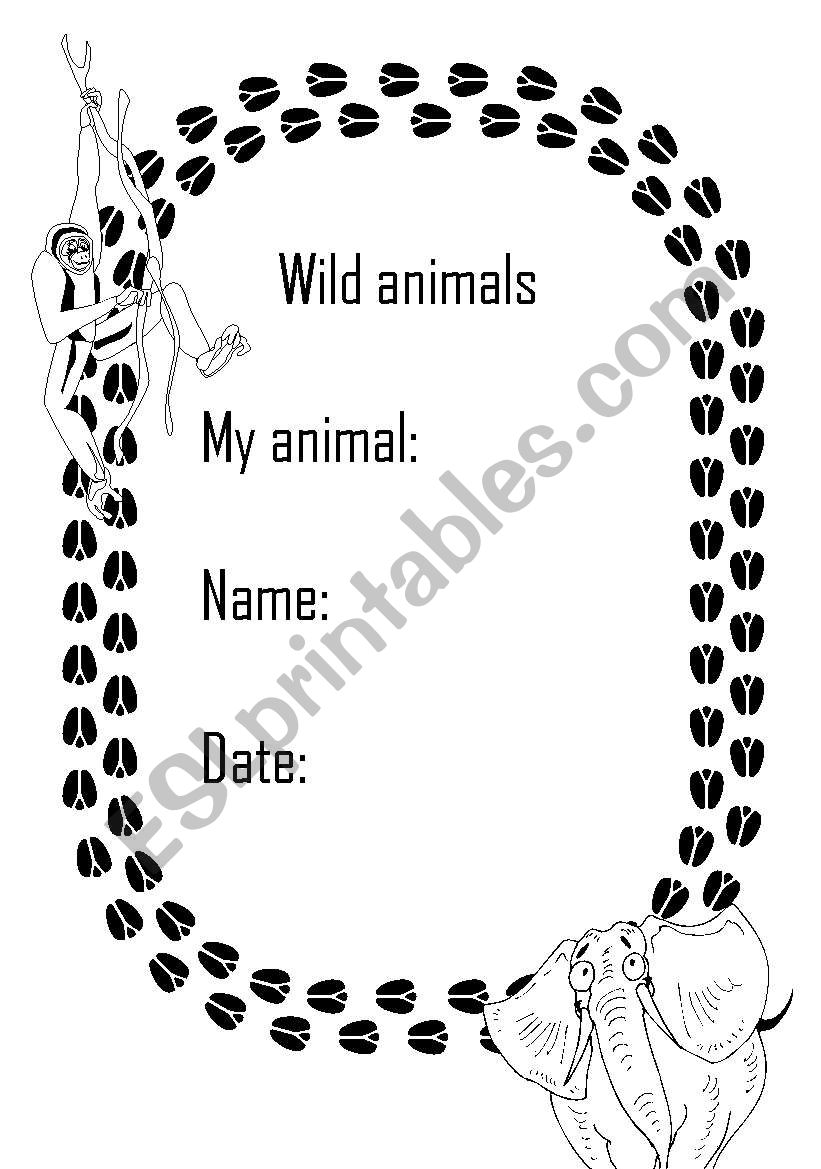 Wild animals worksheet