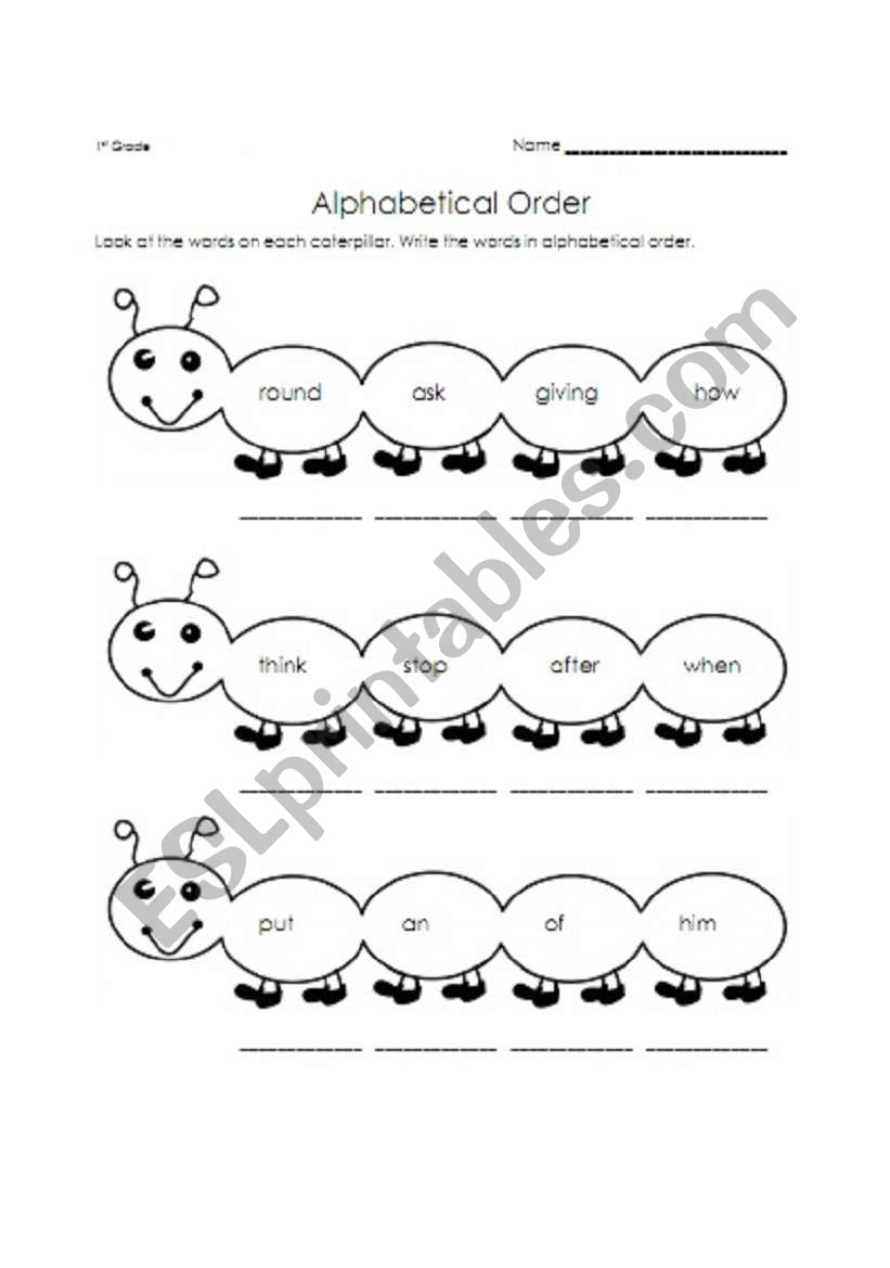 word order 1 worksheet