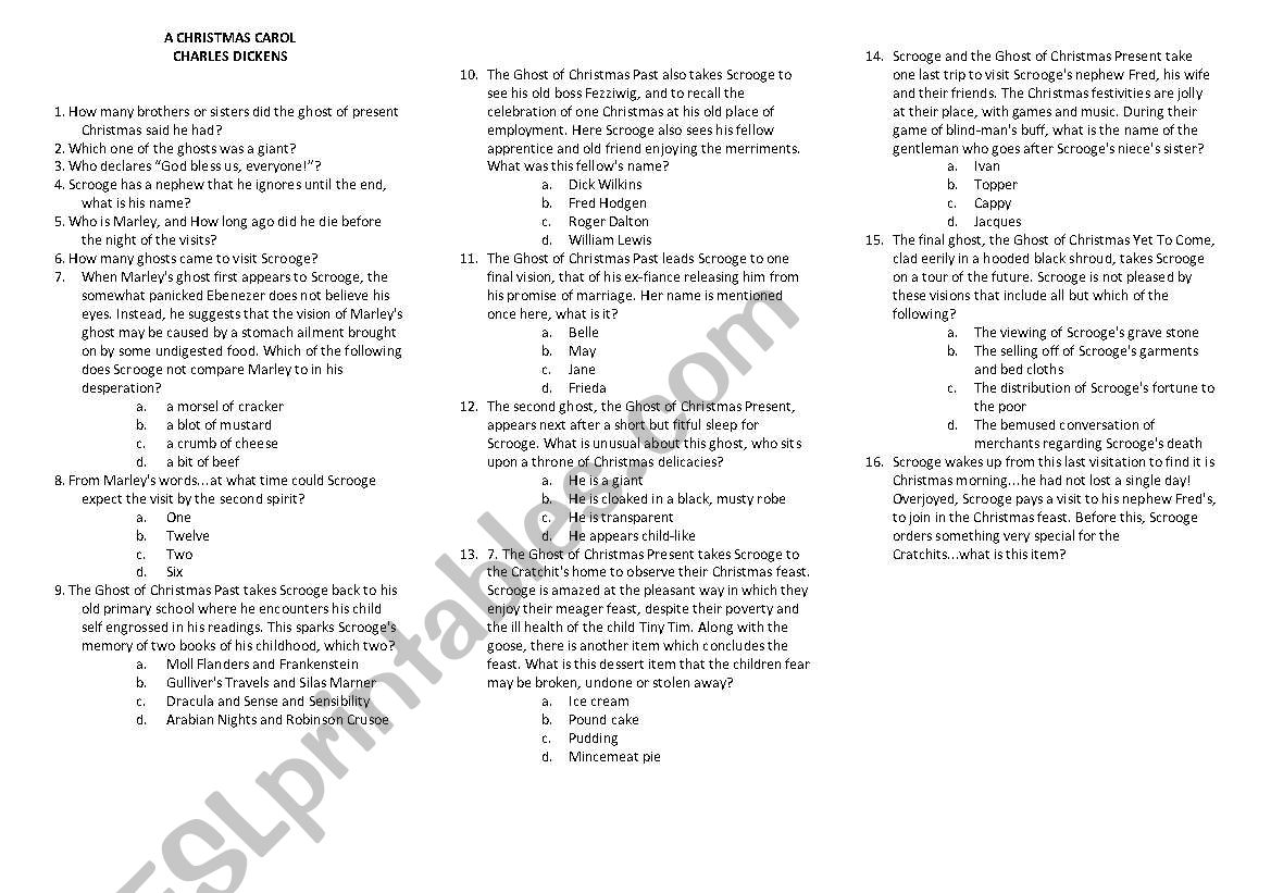 Reading comprehension quiz 