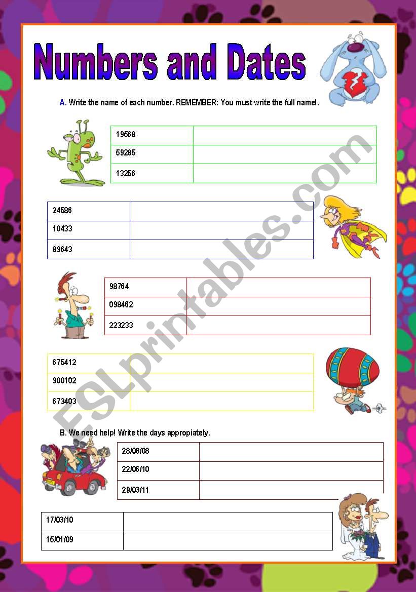 days-and-dates-esl-worksheet-by-nuria08