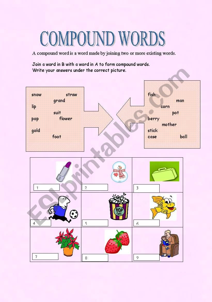 Compound Words worksheet