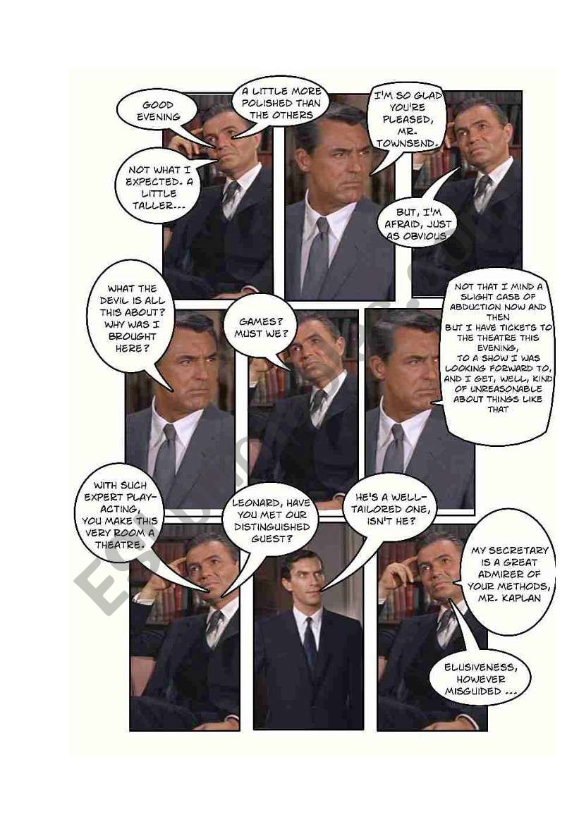 North by Northwest Phonologie worksheet