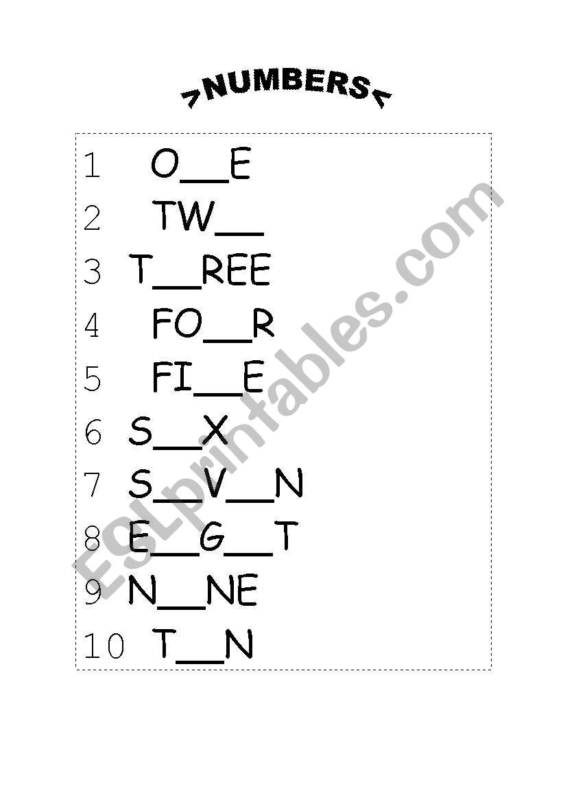 english-worksheets-numbers