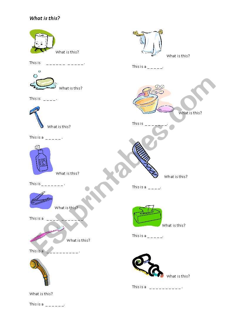 HYGIENE worksheet