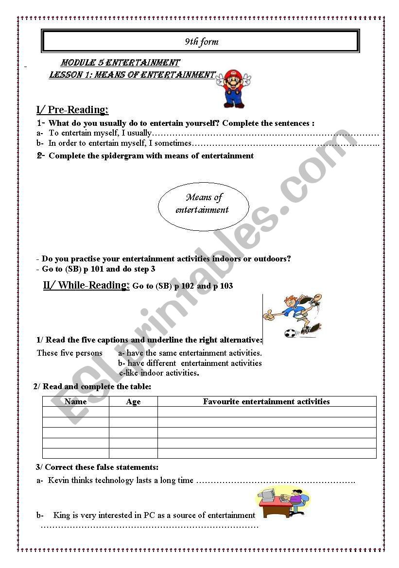 lesson plan worksheet