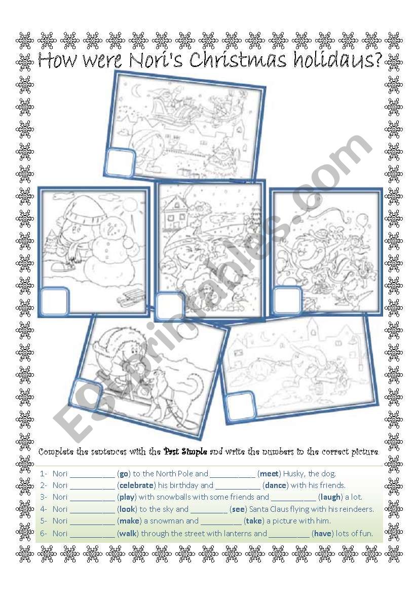 asking about holiday worksheet