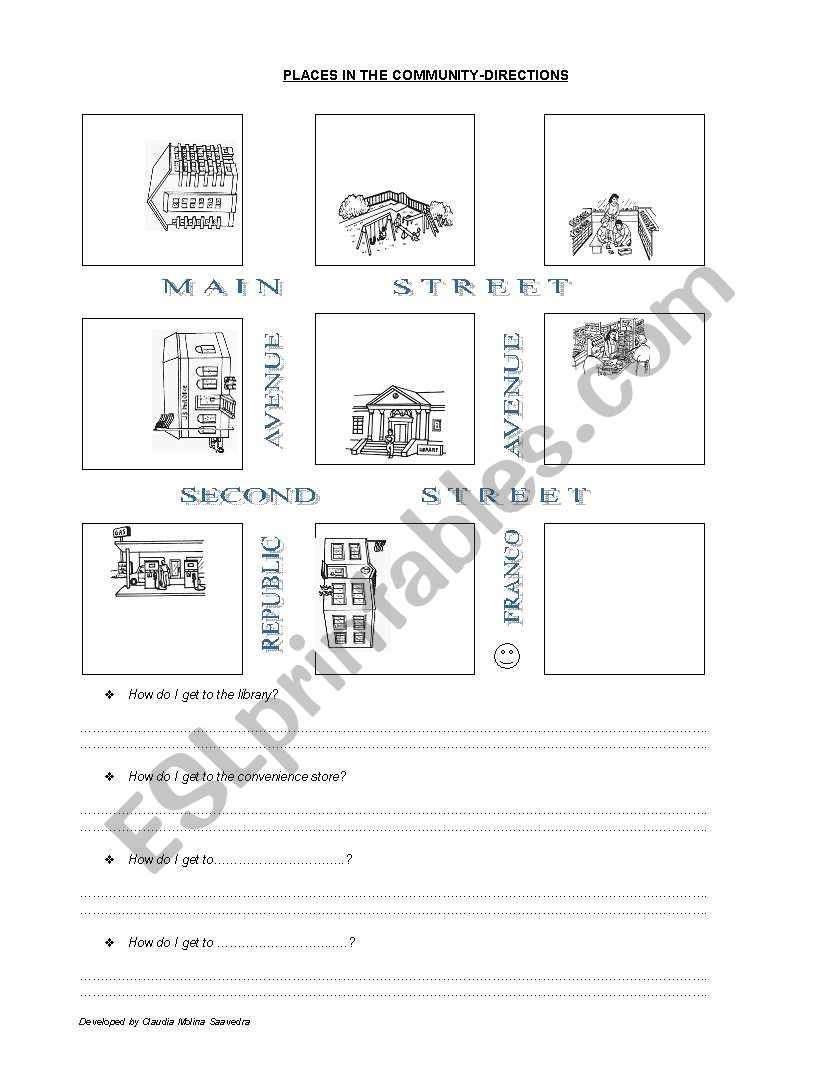 directions worksheet