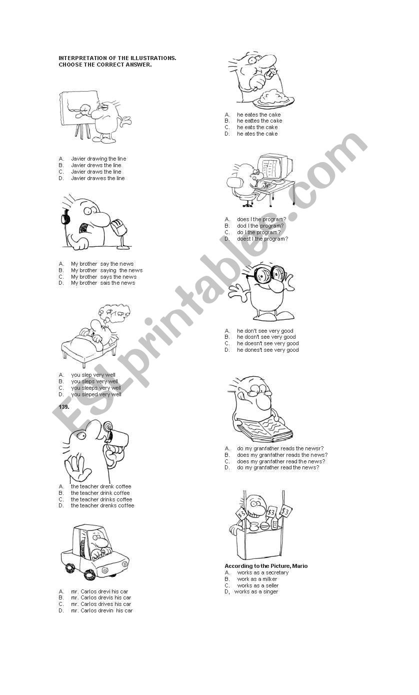 THE VERS worksheet