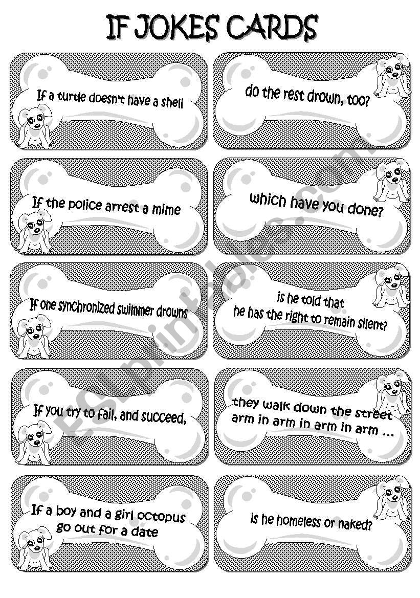 If Jokes Cards 2/2 worksheet