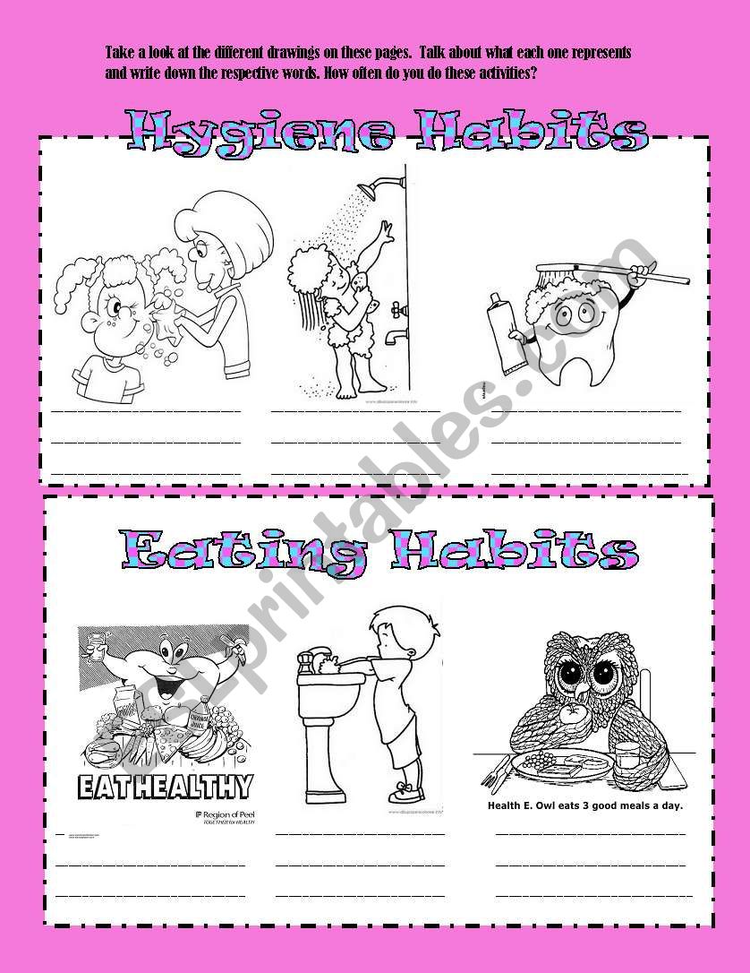 Habits and hobbies worksheet