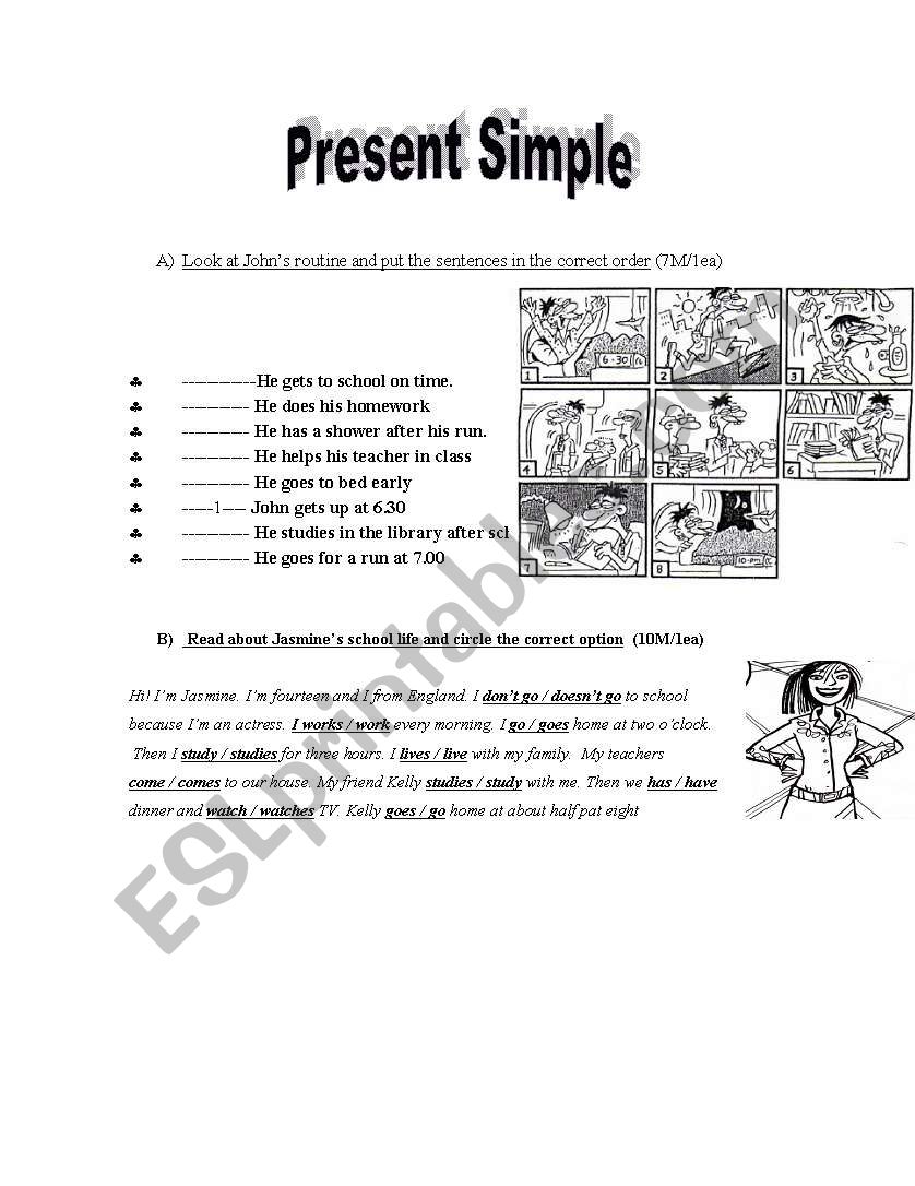 Present Simple worksheet