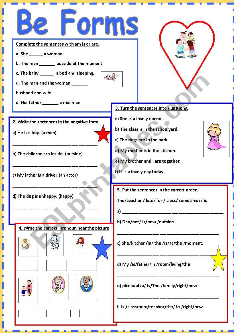 Be Forms worksheet
