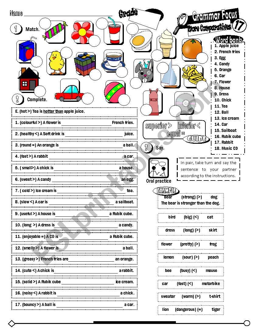 Grammar Focus Series_17 More comparatives (Fully Editable + Key)