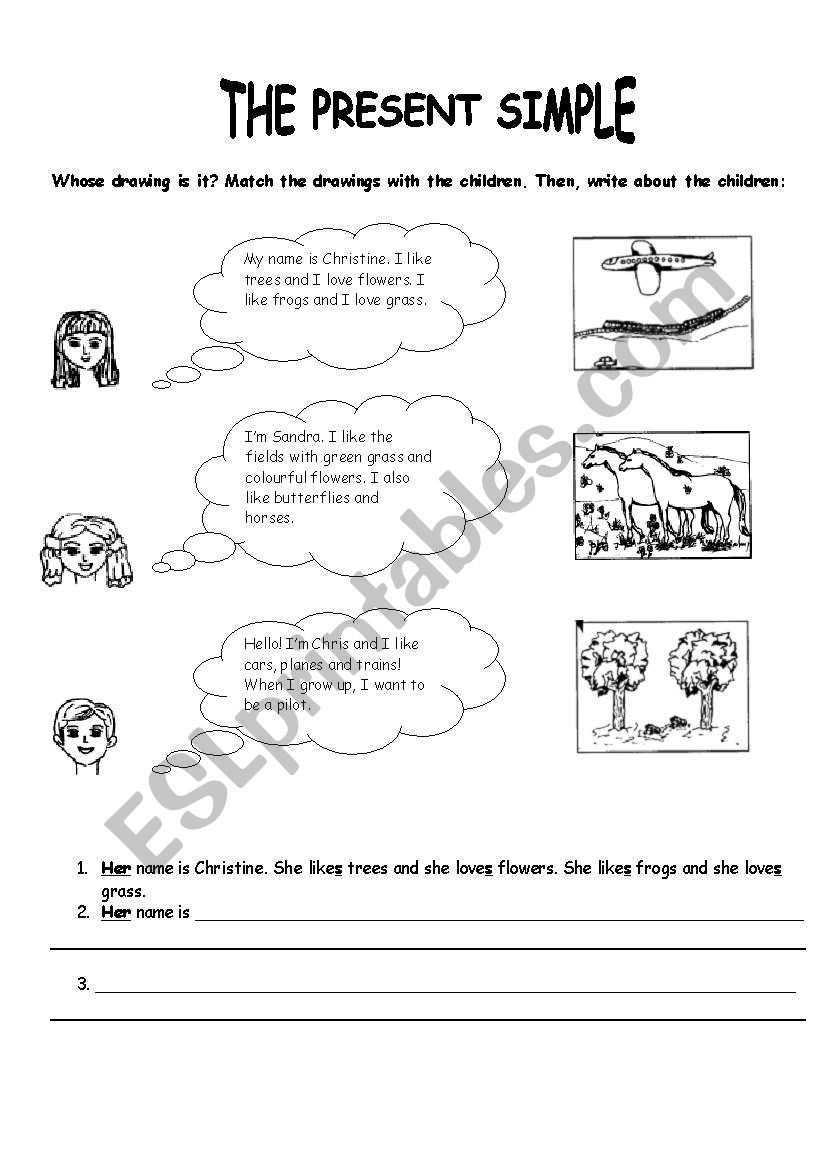 The Present Simple Worksheet worksheet