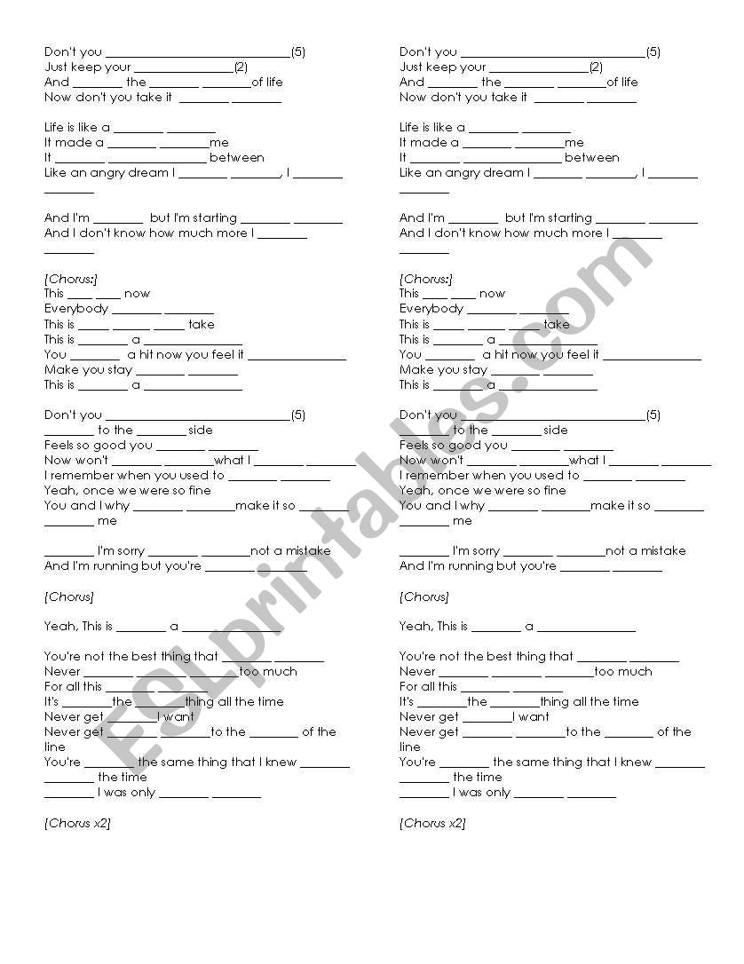 This is how a heart breaks worksheet