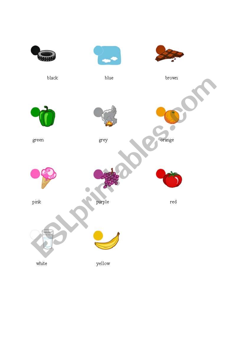 colours  worksheet