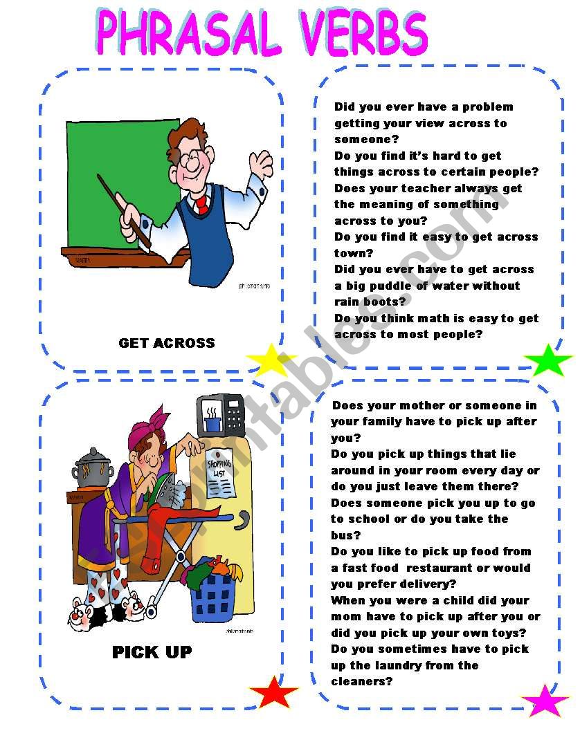 PHRASAL VERBS worksheet