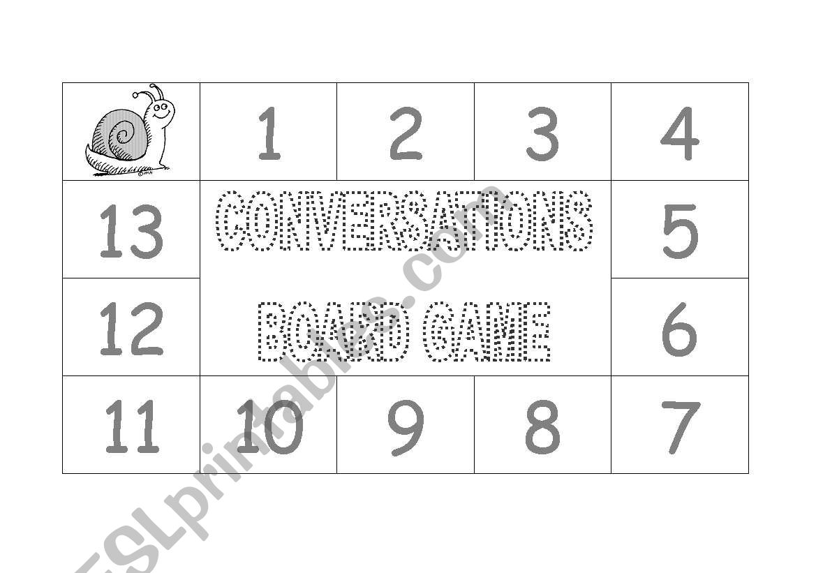 Basic Conversations Board Game