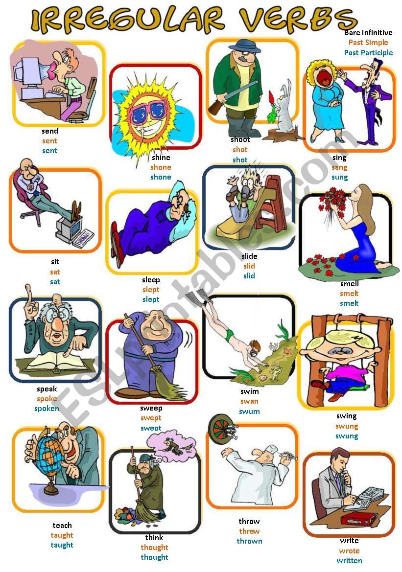 80 Irregular Verbs 3 worksheet