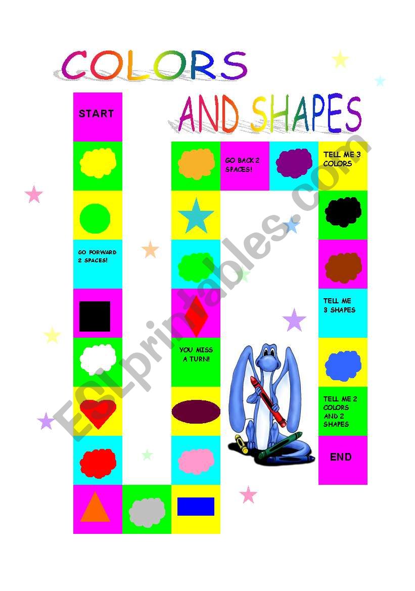 COLORS AND SHAPES worksheet