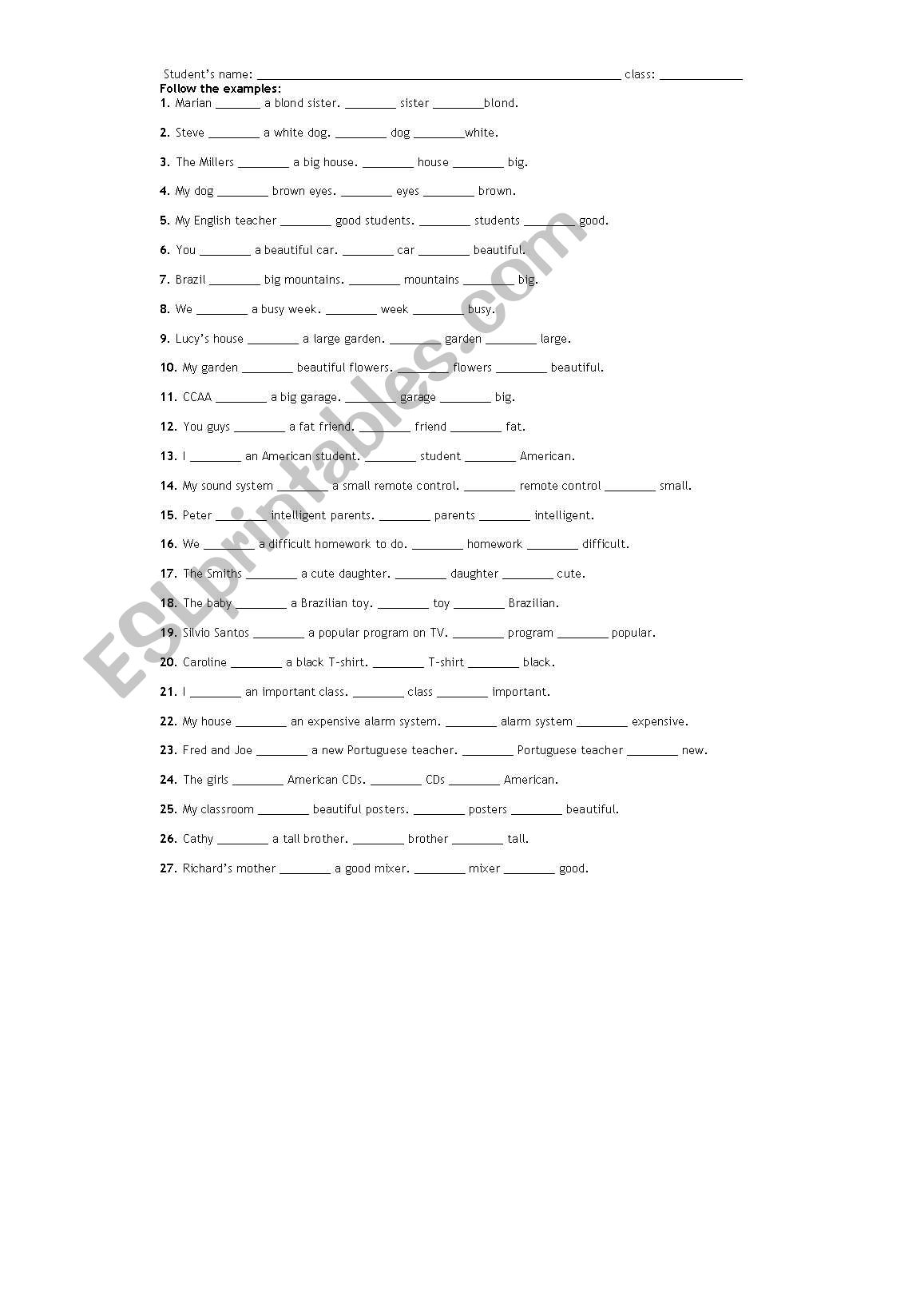 complete with the verbs worksheet
