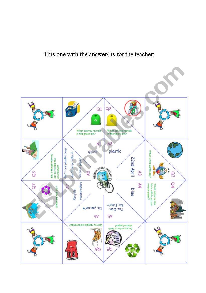 environment catcher worksheet