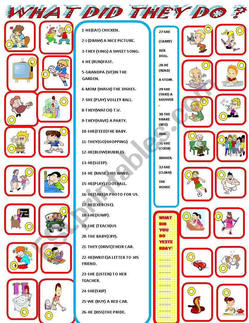 PAST TENSE worksheet