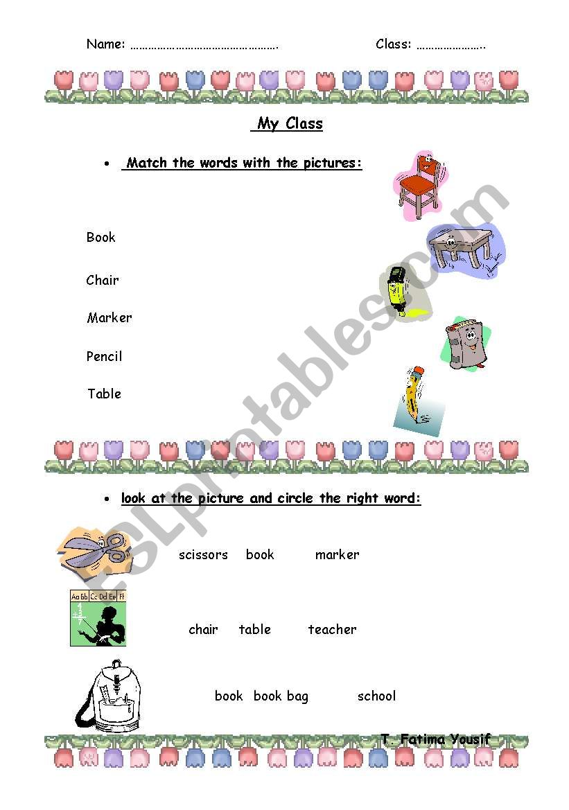 classroom worksheet worksheet