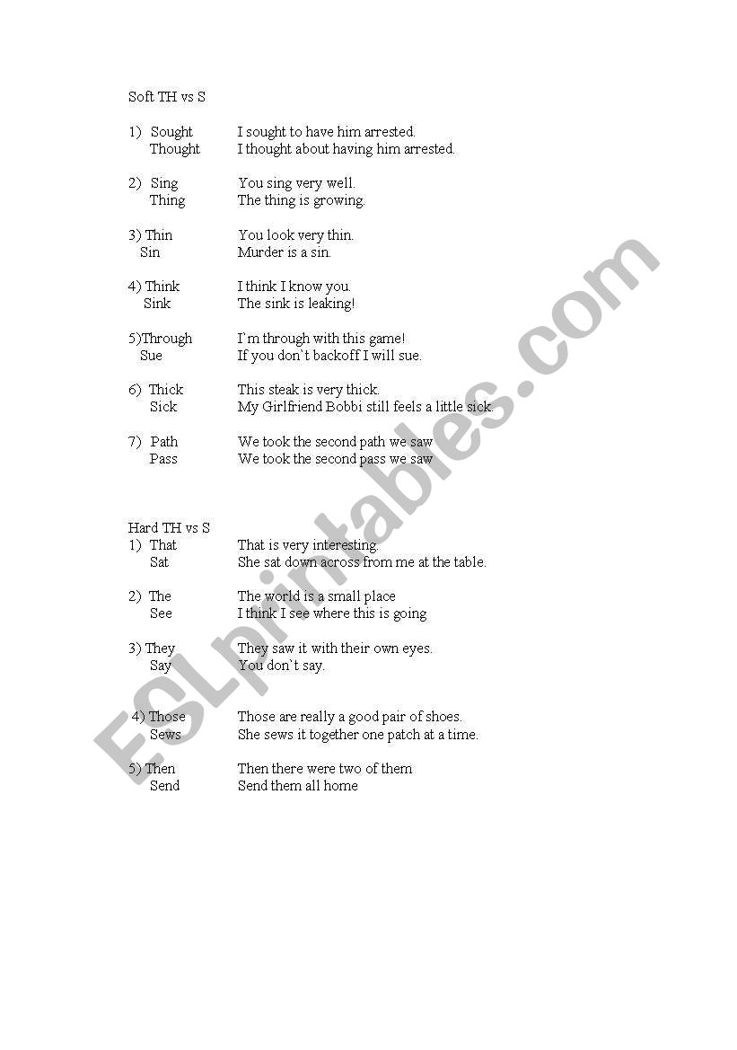 Tricky Sounds worksheet