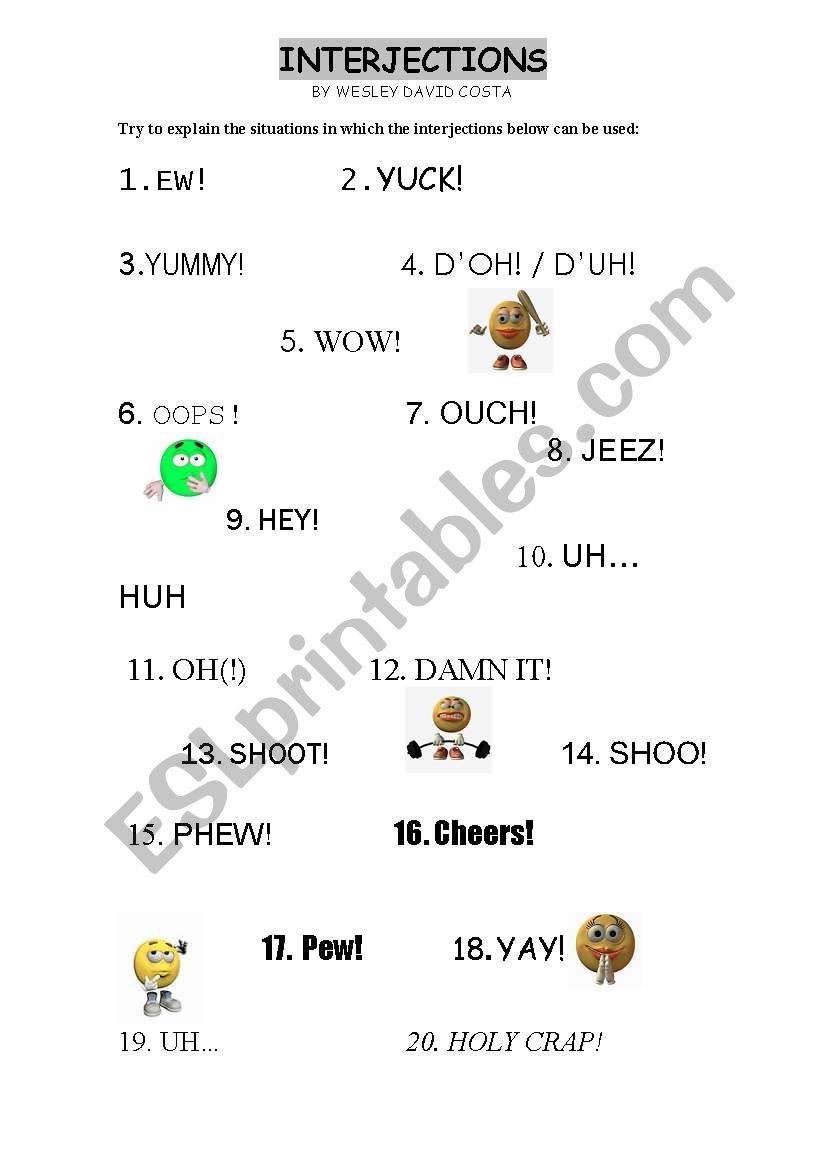 interjections-esl-worksheet-by-wesley