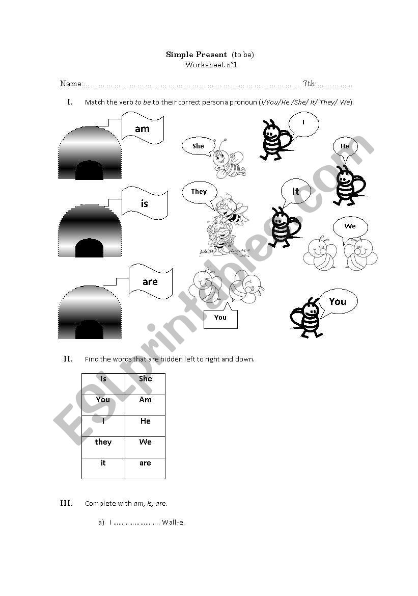 present simple worksheet