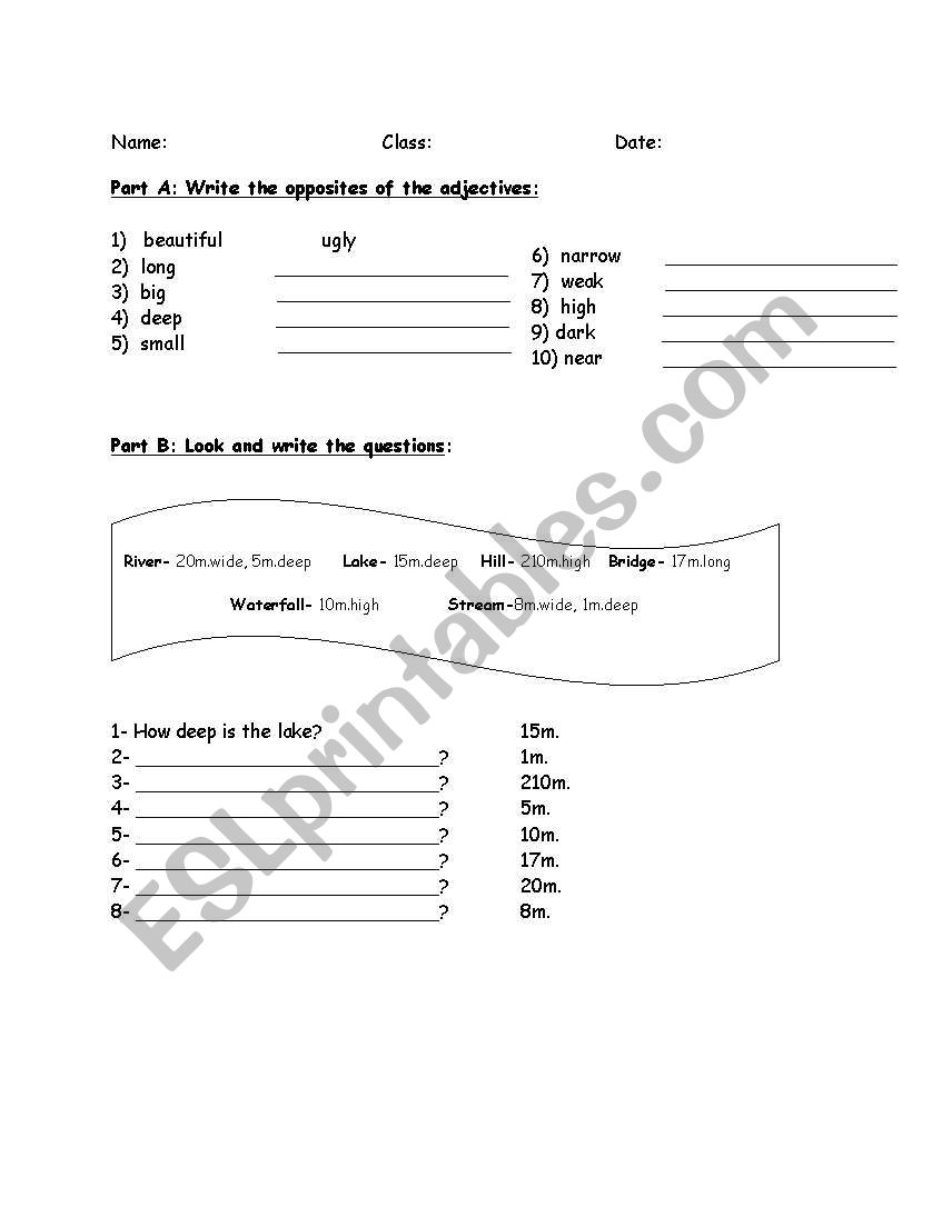 SIMPLE PRESENT AND ADJECTIVES worksheet