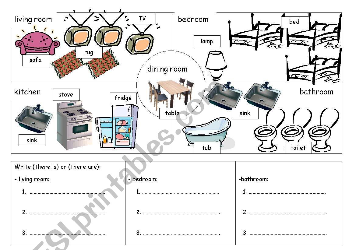 there is and there are worksheet