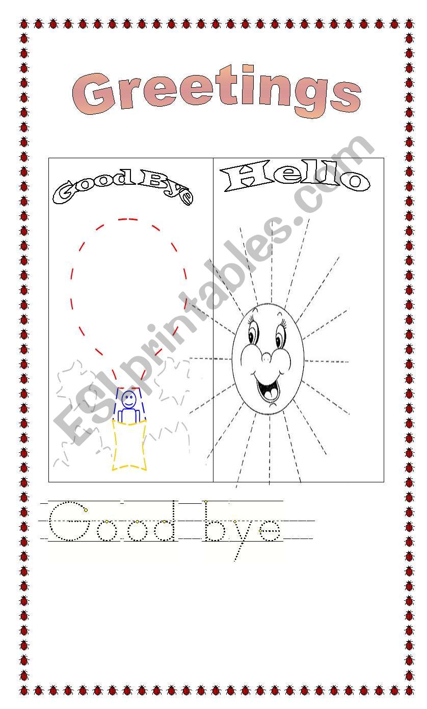 GREETINGS worksheet