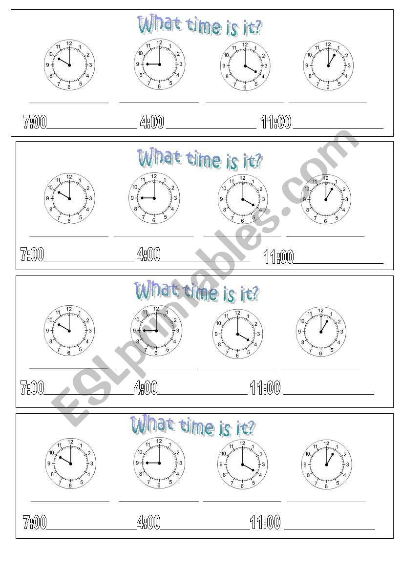 Time-Exact hours worksheet