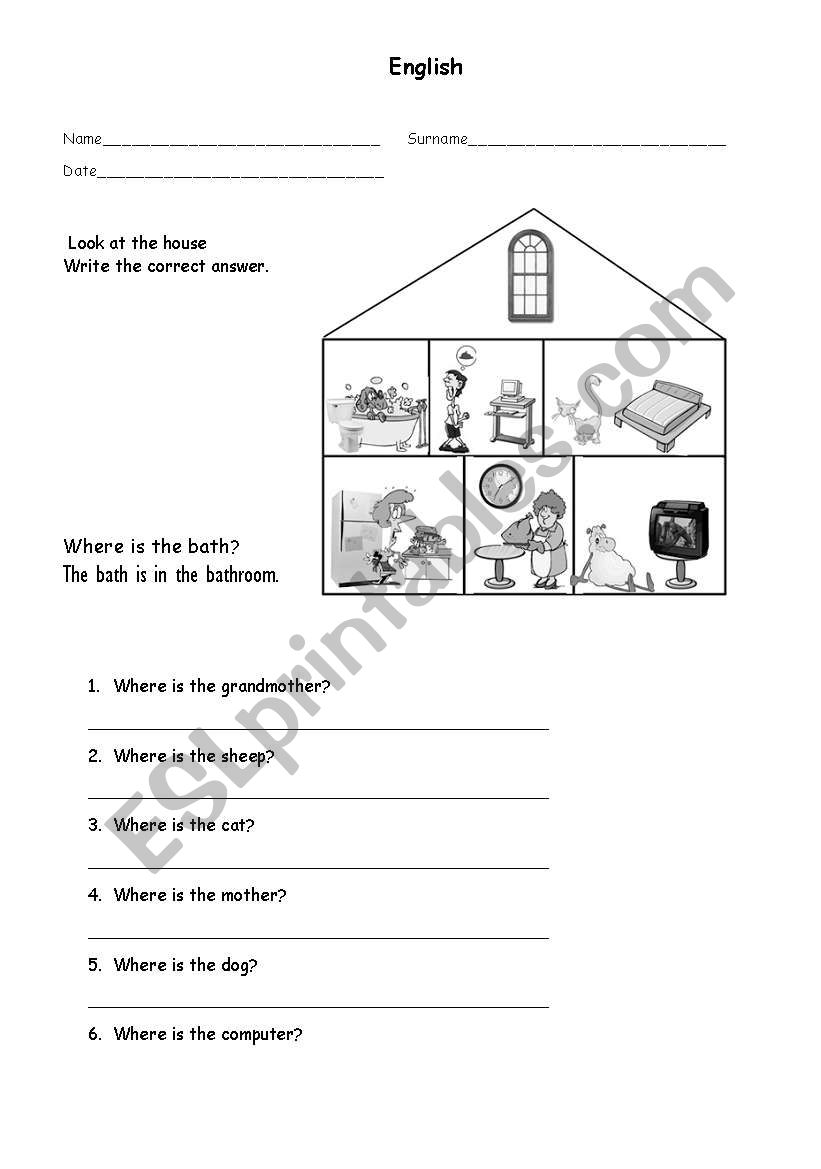 House worksheet