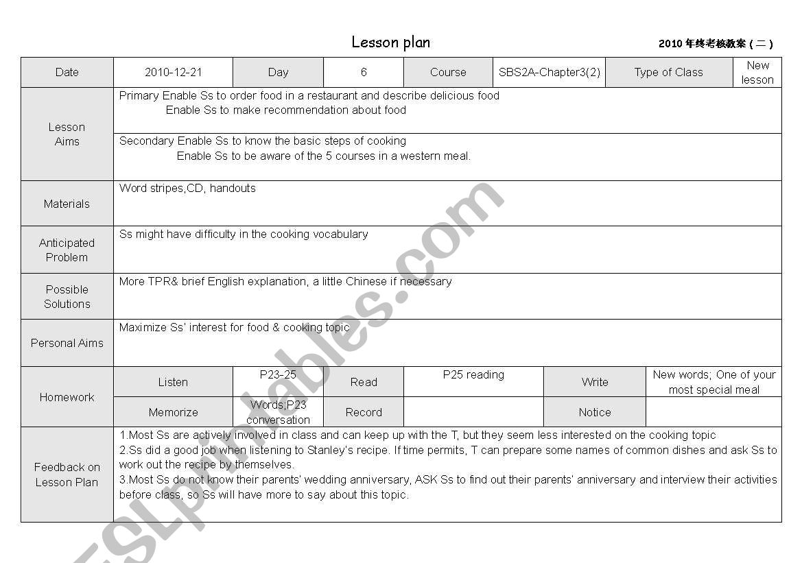 Side By Side Book2-Chapter3-Lesson plan-part2