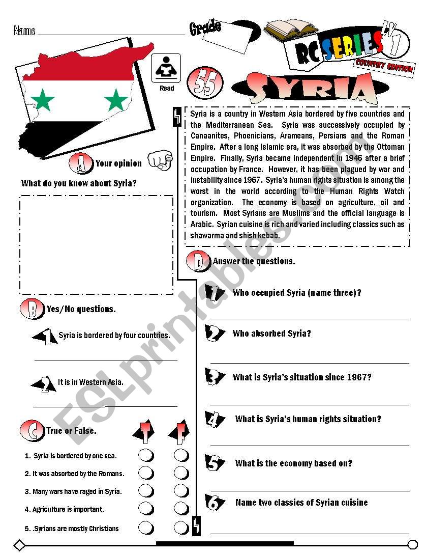 RC Series_Level 01_Country Edition_55 Syria (Fully Editable + Key)