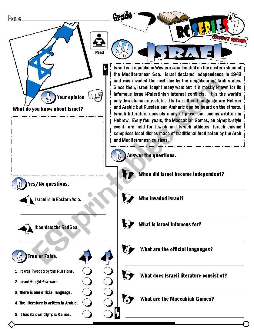 RC Series_Level 01_Country Edition_54 Israel (Fully Editable + Key)