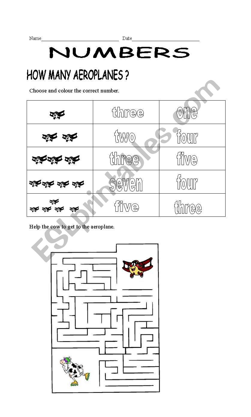 HOW MANY? worksheet