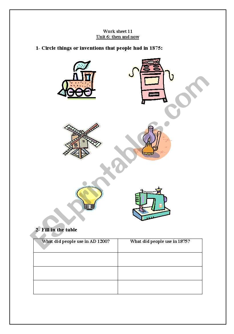 invention worksheet