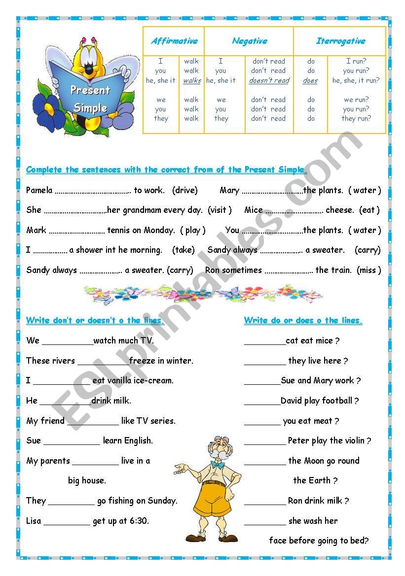 Present Simple worksheet