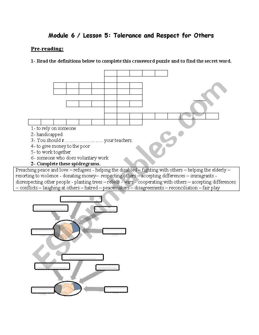 Module 6 Lesson 5 worksheet