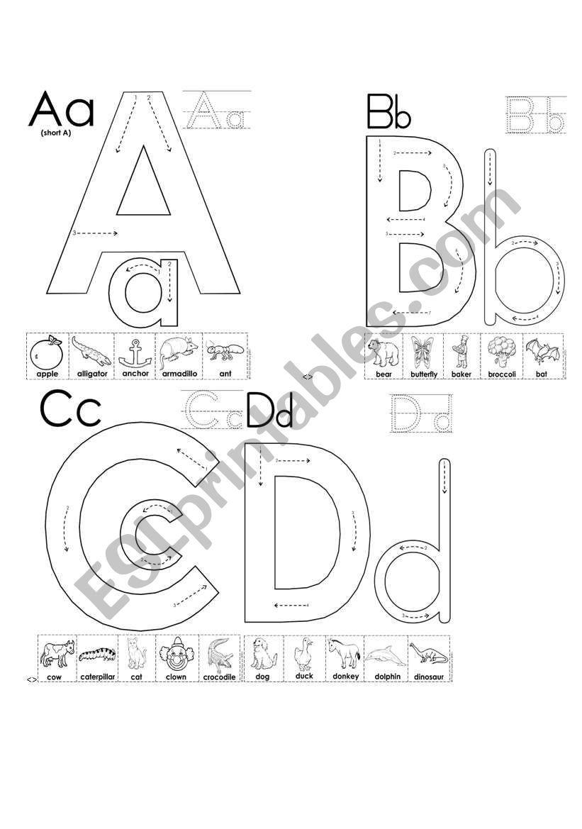 English worksheets: alphabet