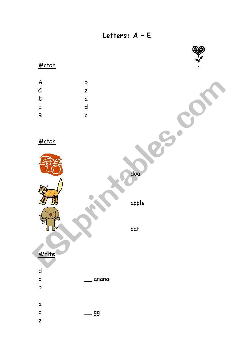 Alphabet worksheet