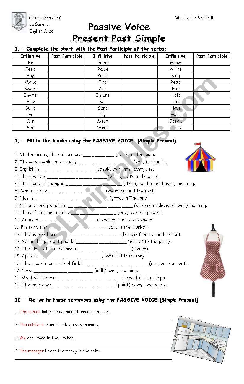 Passive Voice (Simple Present and Simple Past)