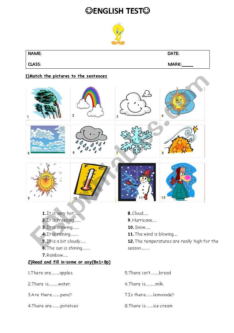 How is the Weather? worksheet