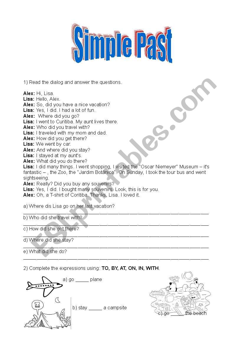 simple past worksheet