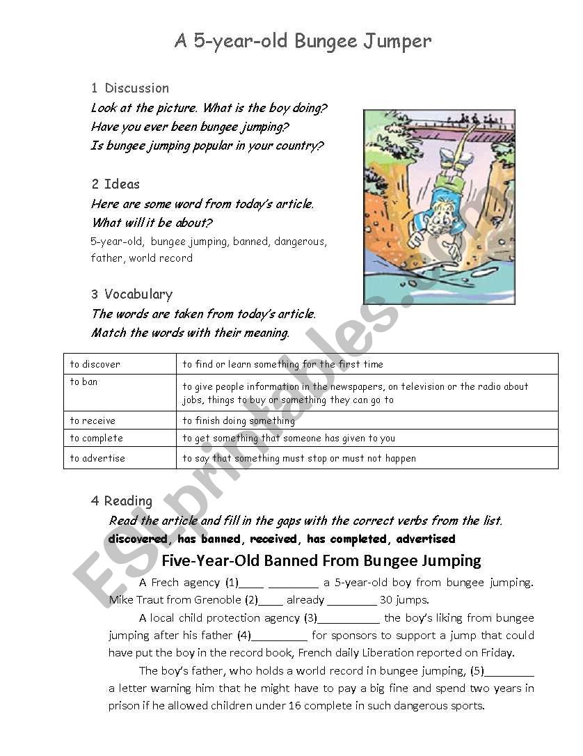 Present Perfect (reading exercise)