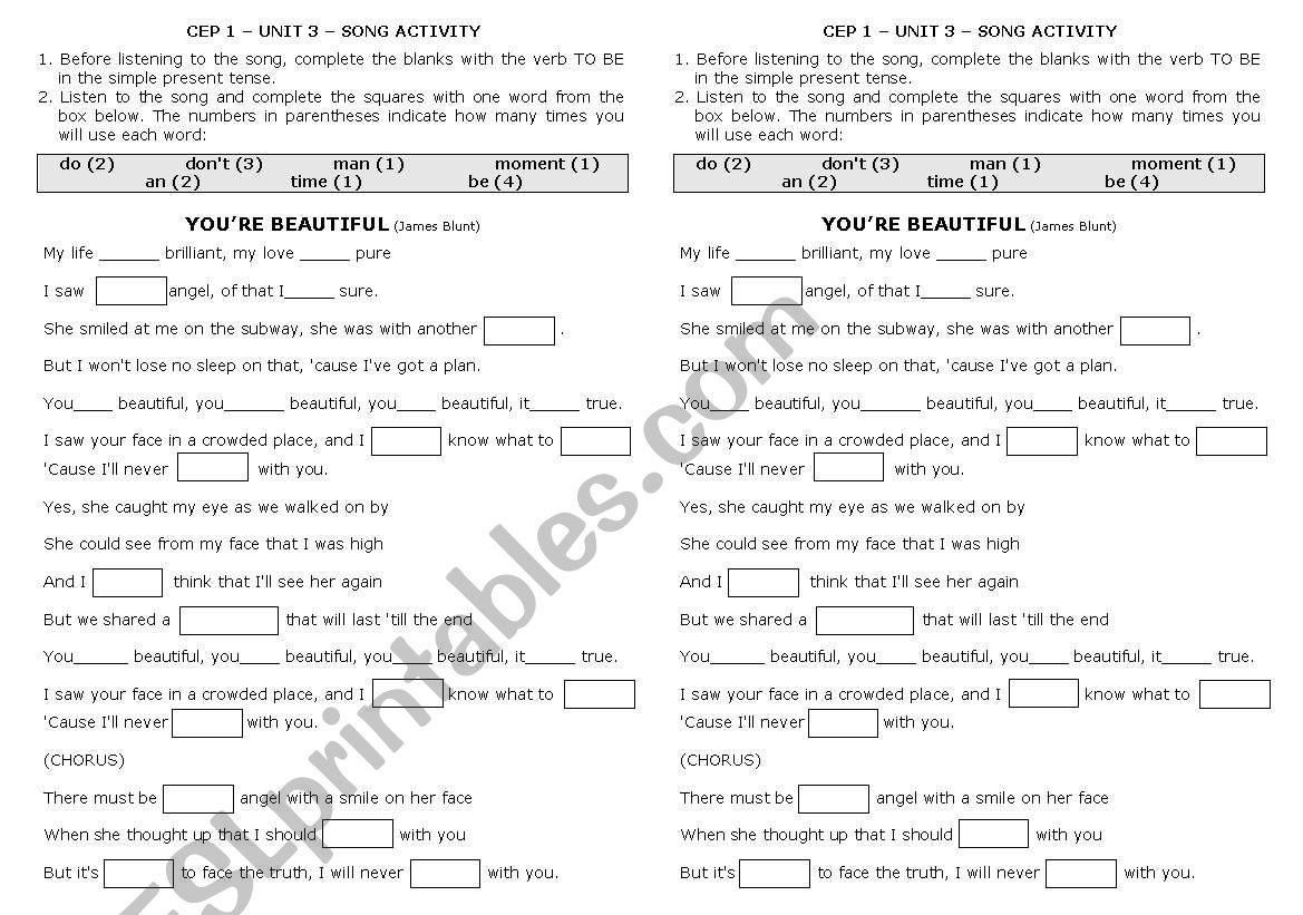 Song - YouÂ´re Beautiful - James BLunt